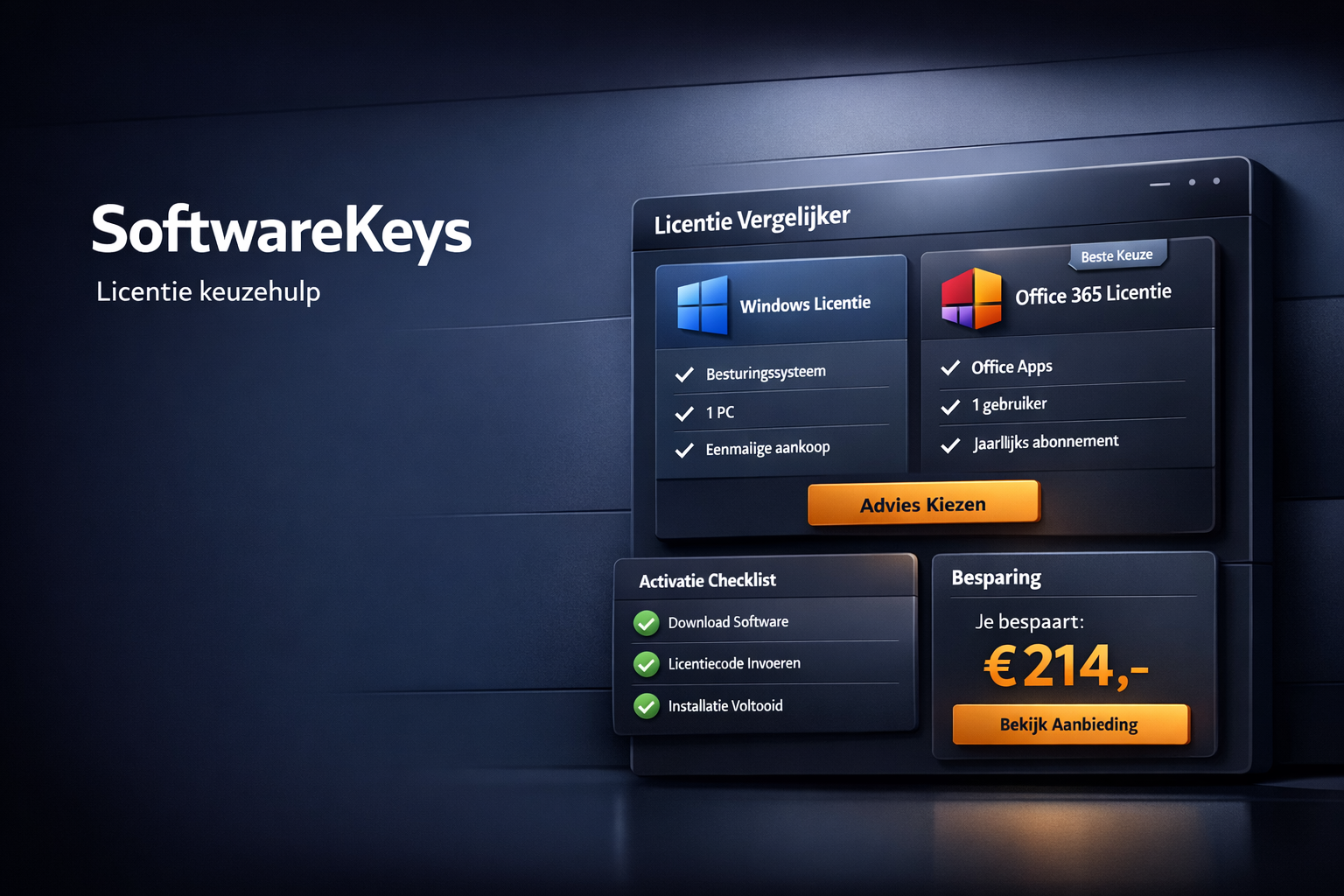 Licentie-keuzehulp voor Windows, Office en Microsoft 365