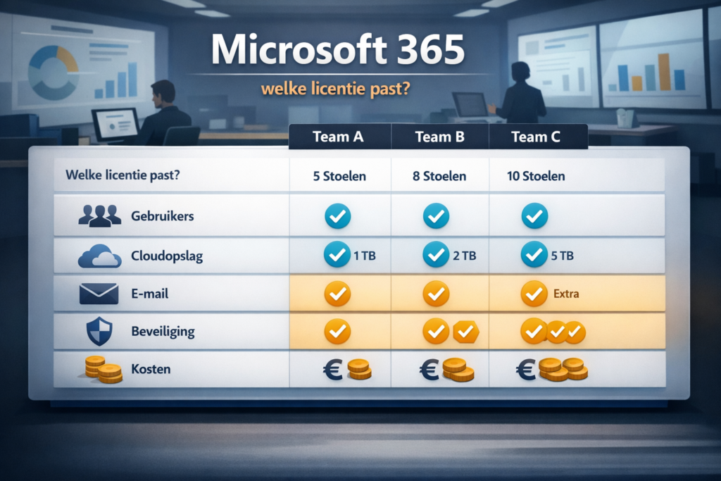 Microsoft 365 licentie keuzehulp